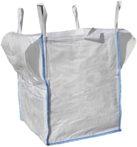 Tunnel Loop FIBC Bulk Builders Bag 75x85x95cm 1 Tonne Garden Waste Heavy Duty Industrial Strong Woven Material Dumpy Jumbo Sacks Ton (1 BAG)