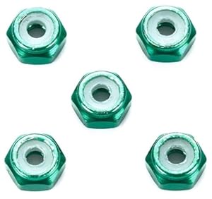 タミヤ ミニ四駆特別企画 2mm アルミロックナット グリーン 5個 95424