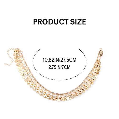 Yean Gold Head Chain Bohemian Hair Jewelry Headpiece Forehead Band Festival Hair Headband Accessories For Women And Girls (Gold) #TOP4