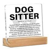 Acrylic Decor Dog Sitter & Walker Gift - Thank You Sign for Trainer & Lover