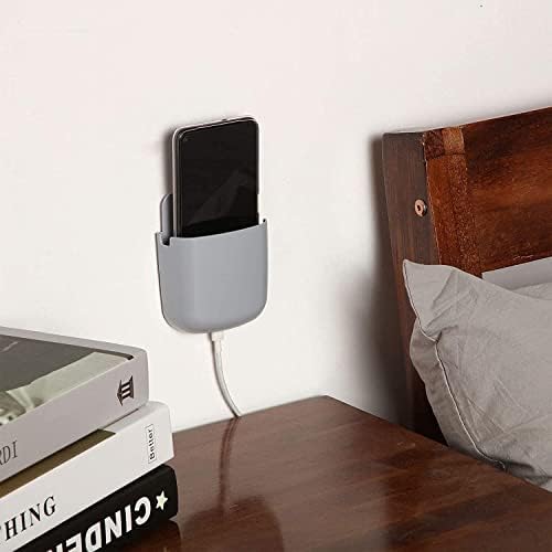 Remote Control Holder - 2 Pcs TV Remote Holder wall mounted, Self-adhesive Remote Control Storage Box for Living Room Armchair Bedroom, Phone Holder Organizer