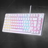 EMPIRE GAMING - Nowy 2024 - K248 Przewodowa klawiatura do gier Mechaniczne przełączniki MX Red (FR AZERTY) - Typ C - dla PC/PS4/PS5/Xbox - Podświetlenie RGB - 82 klawisze - 26 klawiszy