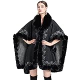 【Anlass】 Unser Poncho mit Schalwickel ist ideal für Abendkleider oder Hochzeitsfeiern und eignet sich hervorragend als warmer Schal im kalten Winter. Dieser Schal eignet sich perfekt für alle Outfits im täglichen Leben, auf Reisen, Abendpartys, Hochzeiten, Abschlussballpartys oder anderen Festivals.