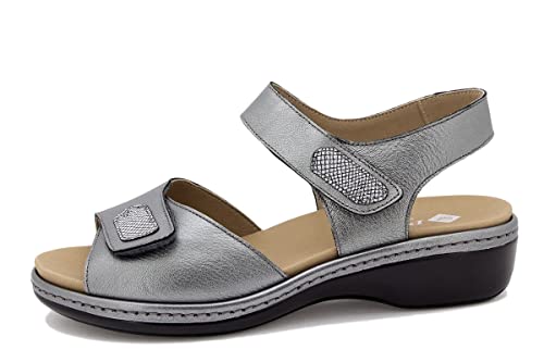 Sandales en cuir acier PieSanto 220802 pour femme élégante
