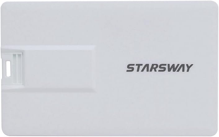 Starsway USB 3.0 Flash Drive Memory Stick Key Credit 32GB (32GB, White)