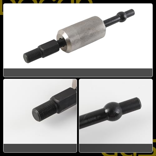Image of Dasbecan 8-1 /2 inch Tight Spot Slide Hammer Puller, 1-1 /2 Pound Heavy Duty Hammer for Effortless Automotive Repairs 50281 50286 5028