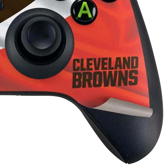 Skinit Decal Gaming Skin Compatible with Xbox Series X Bundle - Officially Licensed NFL Cleveland Browns Design