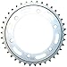 Sunstar 2-351538 Silver 38-Teeth Standard Steel Rear Sprocket for Chain Size 520