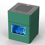 Aluminum Housing Smokeless Ashtray, Multifunctional 3 in 1 Smoke Ashtray with Cigarette Lighter & USB Rechargeable, HEPA Filter Reduce Smoke, Home or Office (Green)