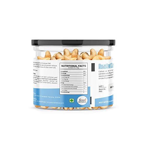 Image of Zucchero Roasted Cashew (W240), Lightly Salted [Zero Cholesterol] 200g | Oil-Free Roasting | Crunchy | Earthy Flavour | No Oil
