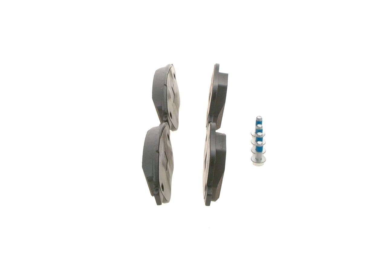 Bosch BP375 - Plaquettes de Frein Avant pour Voiture - Qualité Bosch - Réduction du Bruit et de la Poussière - Certifié ECE-R90 - Sans Cuivre - Jeu de 4 Plaquettes - Avec Accessoires