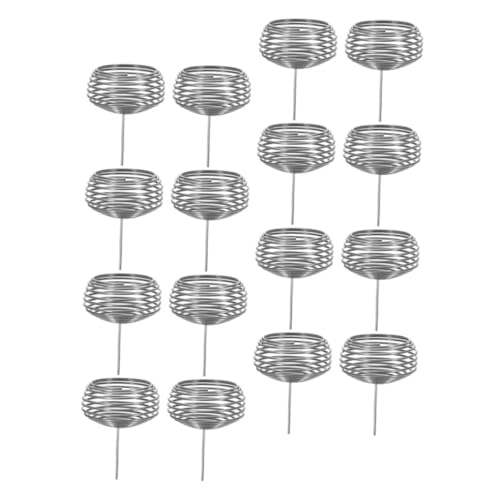 SEWOART 16pcs Fertilizer Cover Box Basket Stainless Steel Plant Fertilizer Baskets Bonsai Holders...