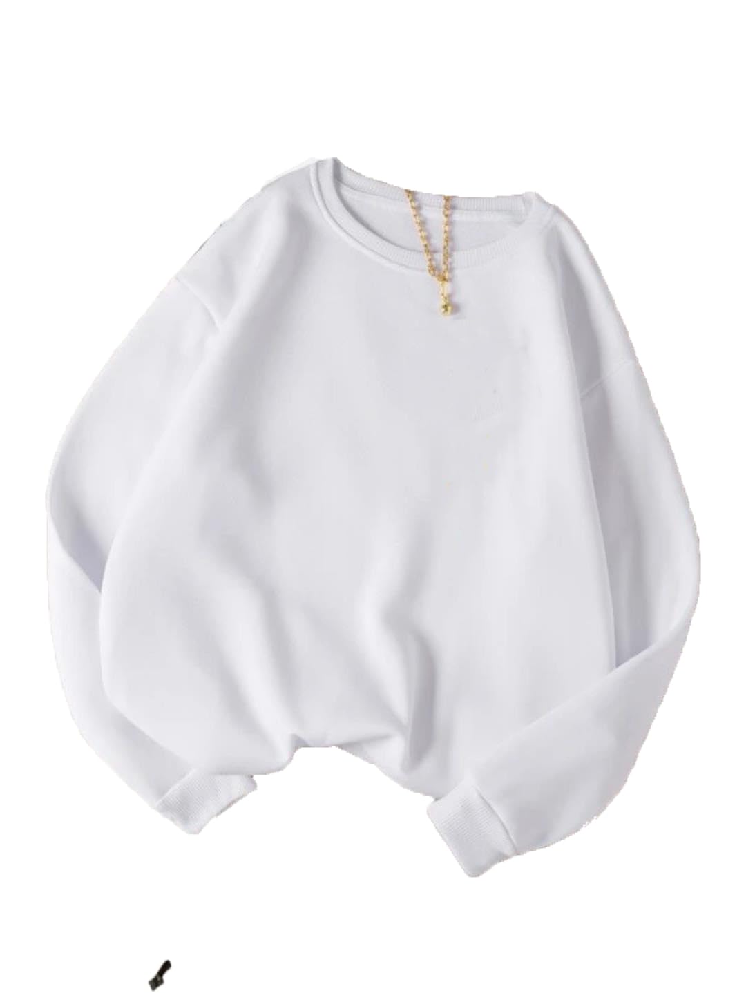 kotty Women Fleece Full Sleeve Crew Neck Solid Sweatshirt-picture-29