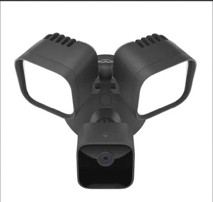 blink Floodlight Camera, 2600 Lumens, 1 Camera, Black, Works with Alexa, Color Night Vision