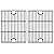 BBQration 17 inch Matte Cast Iron Cooking Grid Grates Replacement Parts for Nexgrill 720-0830H, 720-0670, 720-0341, Kenmore 122.16119 415.16107110, Uniflame GBC981W GBC091W, Uberhaus and More