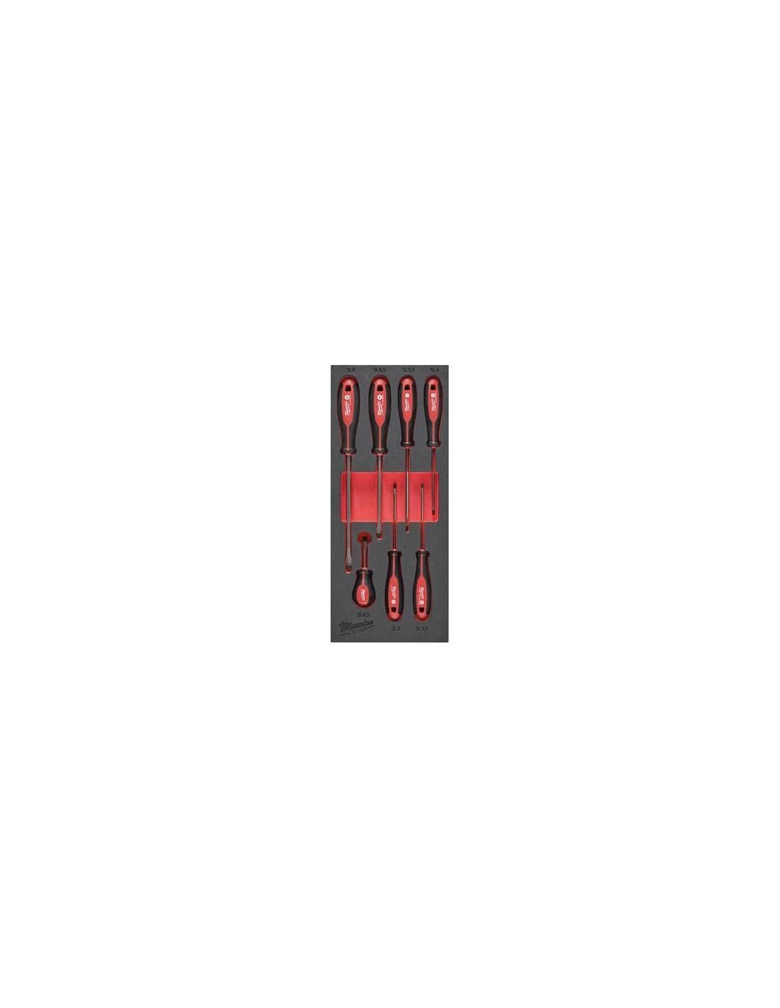 Milwaukee Inserto per cacciavite Tri-Lobe 7 pezzi SL per carrello officina 78 cm