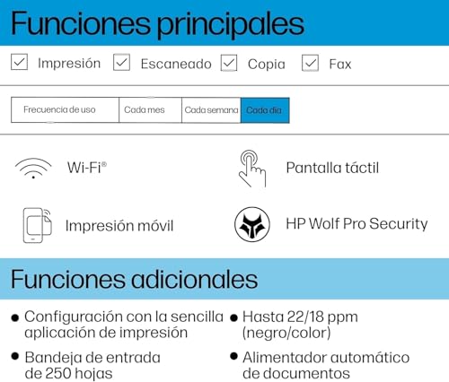 Miniatura 4 de HP OfficeJet Pro 9120e, Impresora multifunción Profesional de inyección de Tinta A4 a Color, Copia, escáner, fax, Wi-Fi, impresión a Doble Cara automática, 22 ppm, 3 Meses Instant Ink, Gris