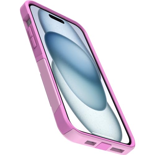 Image of OtterBox iPhone 15 Plus and iPhone 14 Plus Commuter Series Case - Run Wildflower (Pink), Slim & Tough, Pocket-Friendly, with Port Protection