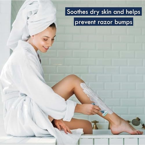 Aveeno Therapeutic Shave Gel with Oat and Vitamin E to Help Prevent Razor Bumps, Soothes Dry Skin and Provides a Close, Smooth Shave with Less Irritation, Fragrance-Free, 7 oz (Pack of 2) - image 4
