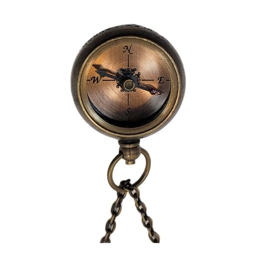 Stanley London Engraved Antique Brass Working Compass Necklace | Personalized Gift for Her, Women, Wife, Girlfriend, Daughter, Niece, Adventurer, Traveler3