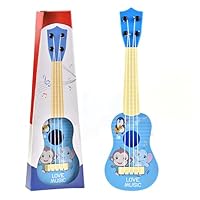 Kids Ukulele Guitar Toy,26 cm Kids Ukulele Kid Guitar Musical Toy Ukulele Instrument with 4 Adjustable Strings,Mini Guitar Learning Educational Toys for Toddlers Beginners Boys Girls Gift (Blue)