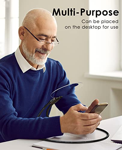 Toolhelper Hands Free Magnifying Glass for Neck Wear,Magnifying Glass for Reading, Sewing, Cross Stitch, Inspection, Repair. 3 Toolhelper Hands Free Magnifying Glass for Neck Wear,Magnifying Glass for Reading, Sewing, Cross Stitch, Inspection, Repair. - Image 4