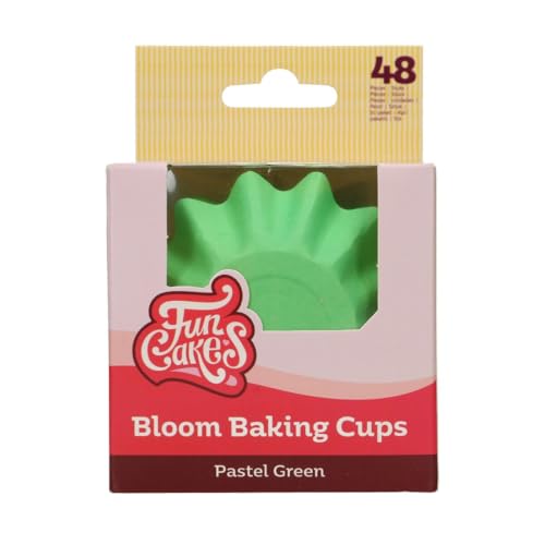 FunCakes Bloom Pastellgrün Muffin Förmchen 48 Stück