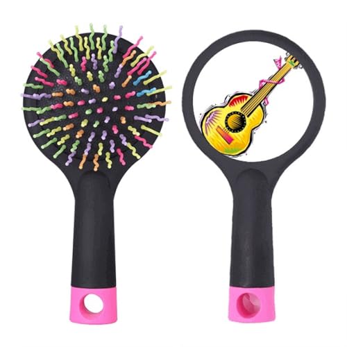 Brosse à cheveux démêlante coussin avec illustration guitare mexicaine
