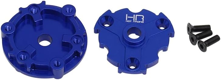 Hotracing HR Heavy Duty CNC machined Blue Anodized Aluminum Crush Drive hub for TRAXS E Revo 2.0 E2.0|Parts & Accessories| -