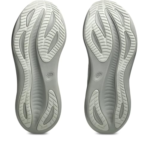 اسيكس حذاء رياضي جل نيمبس 27 للرجال، رمادي سيل/ رمادي فاتح، مقاس 42.5 EU