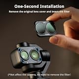 SMALLRIG Zestaw filtrów Pocket 4P dla DJI Osmo Pocket 4P, 2-pack ND2-32 & CPL