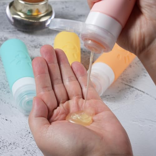 Image of Zafit Travel Bottles - TSA Approved 3oz Leak Proof Containers for Toiletries (Multicolored)