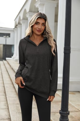 Image of Zeagoo Hoodies for Women Half Zip Up Oversized Sweatshirt Fall Clothes 2026