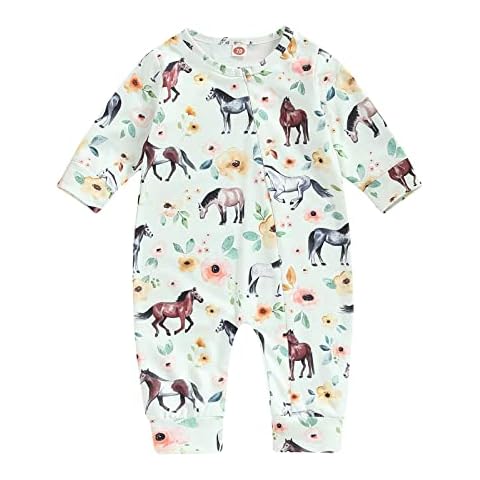 NewNewCome Floral Print Baby Romper Cover