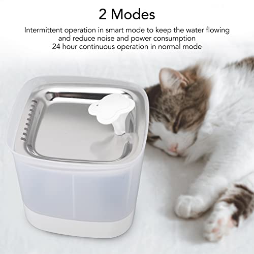 Fuente automática para mascotas 2.5L con doble filtración miniatura 4