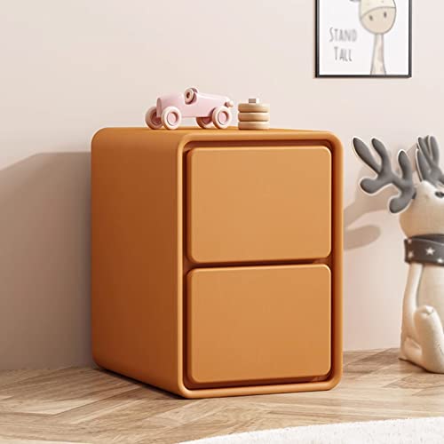 Table de chevet étroite orange pour optimiser une petite chambre - 3