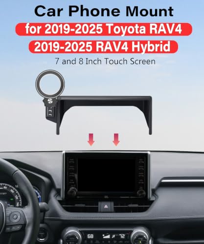Image of Car Phone Holder for Toyota RAV4 2019-2025 7 inch & 8 inch Screen Accessories