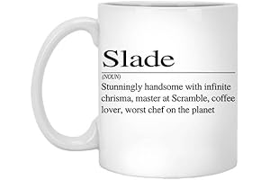Personalized Slade Name Meaning Mug: A Unique and Humorous Gift Idea