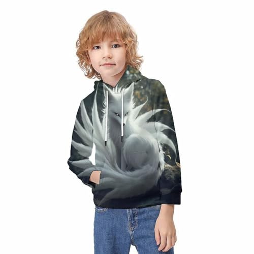 Sweat capuches 3D pour bébés garçons et grands enfants de 10-12 ans - 3