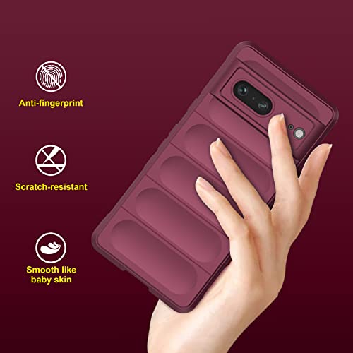Image of Amazon Brand - Solimo Mobile Cover for Google Pixel 7 5G (Silicone Plum)