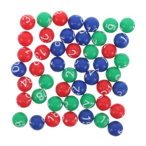 CORHAD Bolas Numeradas para Bingo de Plástico Colorido Compatibles con Máquinas de Lotería Mark Six de Bolas para Rifas y Decoración de Eventos