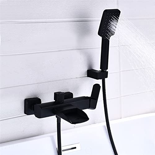 Robinet de Baignoire Cascade Mural Double Fonction Bain Douche - 2