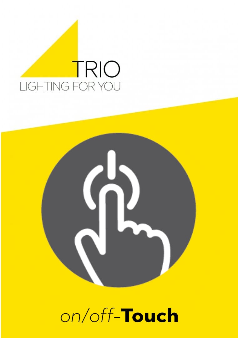 Trio Leuchten Tischleuchte Joost II 592300107, Metall Nickel matt, Glas opal weiß, exkl. 1x E27, On/Off Touch |