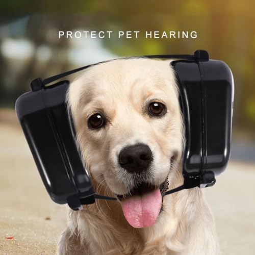 Ruiqas Hunde Kopfhörer für Gehörschutz Noise Cancelling Ohrschützer Lärmschutz Muffs Hunde Gehörschutz für Gewitter Jagd