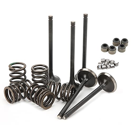 Kit de válvula de exaustão de admissão de cabeça cilíndrica, kit de reconstrução de mola de válvula