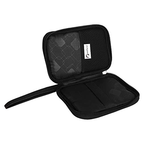 Image of WD HDD Hard Case /Cover /Pouch for 2.5 inch Portable Hard Drive (for Seagate, Toshiba, WD, Sony, Transcend, Lenovo, Adata) (Black Leather)