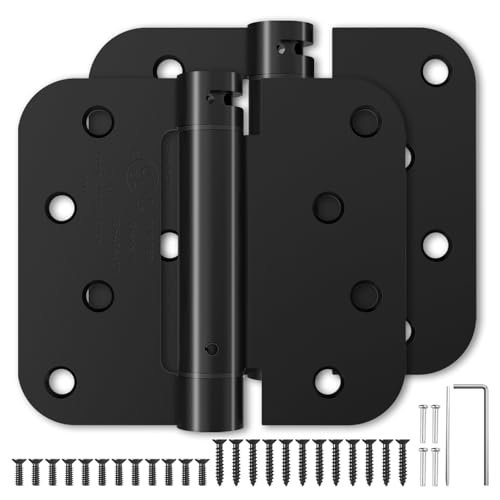 Luxbaro 2 Pack Self Closing Door Hinges 4 Inch cover