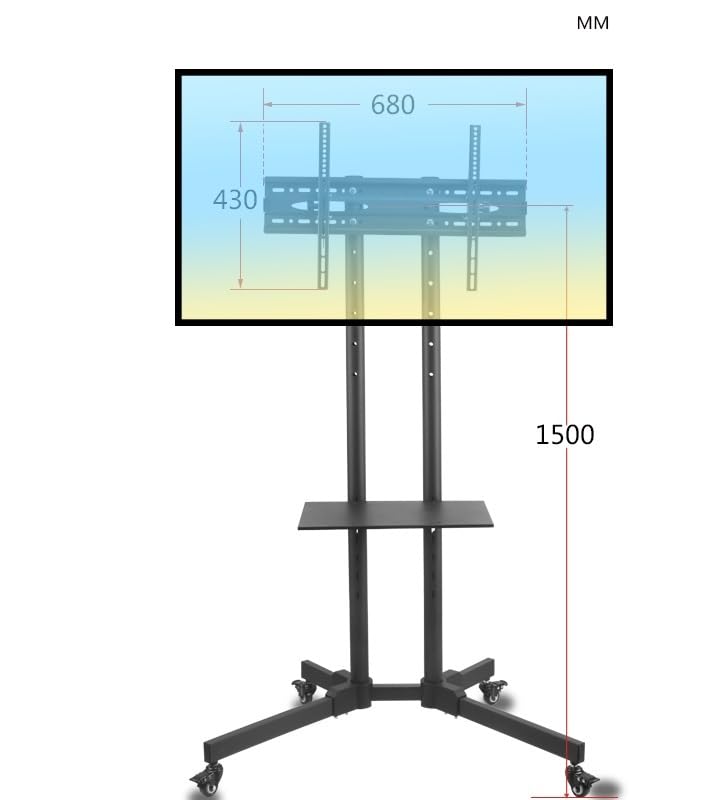 Soporte universal móvil para TV 32-70 pulgadas miniatura 2