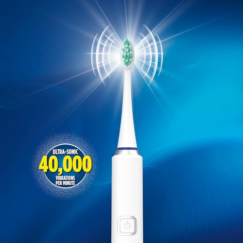 Miracle Smile Sonic Toothbrush, 40,000 VPM Electric Toothbrush with 5 Cleaning Modes, Includes 6 Brush Heads, USB Dock & Travel Case, Cordless, Water Resistant Rechargeable Toothbrush - Image 5