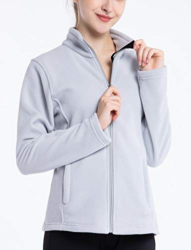Rion Women’s Polar Fleece Jacket, Full-Zip, Long Sleeves, Side Pockets - Thumbnail 3